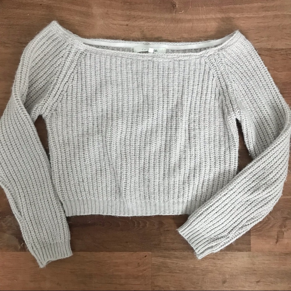 OOTD Fash Lilac Cropped Sweater